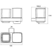 Товар: Дозатор для жидкого мыла Emco Loft 0531 001 01 со стаканом для зубных щеток Хром - фото 3 Дозатор для жидкого мыла Emco Loft 0531 001 01 со стаканом для зубных щеток Хром — фото 3, Дозаторы
