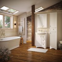 Тумба под раковину Runo Мерида 60 00-00000823 Белая — фото 5, Тумбы под раковину