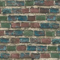 Обои RASCH Factory Style 969528 Винил на флизелине (1,06*10,05) Разноцветный, Кирпич — фото 1, Обои для стен