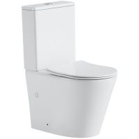 Товар: Унитаз компакт Black&White Universe 7793W с бачком и сиденьем Микролифт - фото 1 Унитаз компакт Black&White Universe 7793W с бачком и сиденьем Микролифт — фото 1, Унитазы