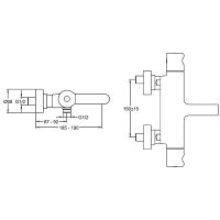 Товар: Смеситель для ванны Jacob Delafon Singulier E10870-CP с термостатом Хром - фото 3 Смеситель для ванны Jacob Delafon Singulier E10870-CP с термостатом Хром — фото 3, Смесители