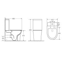 Унитаз компакт Ceruttispa Santa CT8916 с бачком и сиденьем Микролифт — фото 10, Напольные унитазы