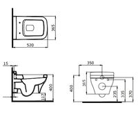 Унитаз Bocchi Firenze 1304-001-0128 подвесной без сиденья — фото 3, Унитазы