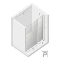 Товар: Душевая дверь New Trendy New Soleo Black 90 R D-0293A профиль Черный стекло прозрачное - фото 8 Душевая дверь New Trendy New Soleo Black 90 R D-0293A профиль Черный стекло прозрачное — фото 8, Душевые двери в нишу