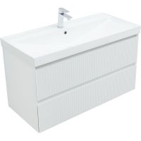 Товар: Тумба под раковину Aquanet Альтера 100 337157 подвесная Белая матовая - фото 2 Тумба под раковину Aquanet Альтера 100 337157 подвесная Белая матовая — фото 2, Мебель для ванной