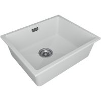 Кухонная мойка Paulmark Lumi 55 UNI LU55-WH Белая — фото 2, Кухонные мойки