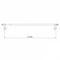 Товар: Карниз для ванны Iddis 030A200I14 Хром глянцевый - фото 6 Карниз для ванны Iddis 030A200I14 Хром глянцевый — фото 6, Карнизы для ванной
