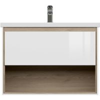 Товар: Тумба под раковину Cersanit Louna 80 64071 подвесная Белая - фото 2 Тумба под раковину Cersanit Louna 80 64071 подвесная Белая — фото 2, Мебель для ванной