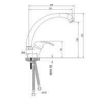Товар: Смеситель для кухни WesnaArt Listok LIS01-120 Хром - фото 3 Смеситель для кухни WesnaArt Listok LIS01-120 Хром — фото 3, Смесители для кухни