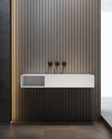 Товар: Раковина Abber Stein 100 L AS2640-1.0 L Белая матовая - фото 4 Раковина Abber Stein 100 L AS2640-1.0 L Белая матовая — фото 4, Раковины подвесные