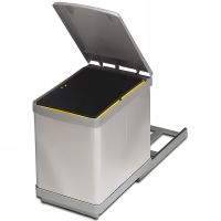 Система сортировки мусора Alveus Albio 10 1x16 L 227980 Хром — фото 1, Мусорные ведра