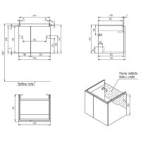 Товар: Тумба под раковину Cersanit Colour 50 64257 подвесная Белая - фото 11 Тумба под раковину Cersanit Colour 50 64257 подвесная Белая — фото 11, Тумбы под раковину
