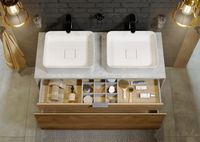 Товар: Корпус тумбы под раковину Aqwella 5 Stars Mobi 120 MOB0112BS подвесной Бетон светлый - фото 4 Корпус тумбы под раковину Aqwella 5 Stars Mobi 120 MOB0112BS подвесной Бетон светлый — фото 4, Мебель для ванной