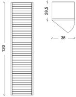 Шкаф пенал Boheme Armadi Art Vallessi Avantgarde Canale 35 846-WCR подвесной Белый Хром — фото 4, Мебель для ванной