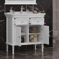 Тумба под раковину Opadiris Кантара 85 00-00007478 Белая матовая — фото 4, Мебель для ванной