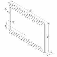 Зеркало Континент Rimini 1000х700 ЗЛП1404 с подсветкой с сенсорным выключателем — фото 10, Зеркала в ванную комнату