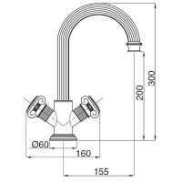 Товар: Смеситель для раковины Cezares Aphrodite APHRODITE-LS2-02-S1 Бронза - фото 2 Смеситель для раковины Cezares Aphrodite APHRODITE-LS2-02-S1 Бронза — фото 2, Смесители