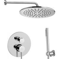 Душевая система Paffoni Light KITLIG018CRKING Хром — фото 1, Встраиваемые душевые комплекты