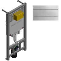 Инсталляция Jacob Delafon E29025-NF+E4316-CP с клавишей смыва Хром — фото 1, Инсталляции для унитазов