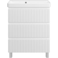 Товар: Тумба с раковиной Brevita Victory 70 УТ000024307 Белая матовая - фото 2 Тумба с раковиной Brevita Victory 70 УТ000024307 Белая матовая — фото 2, Мебель для ванной