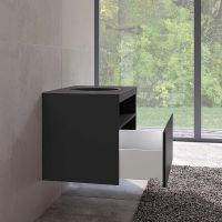 Тумба под раковину Keuco Stageline 80 32864970100 подвесная с подсветкой Вулканит — фото 5, Тумбы под раковину