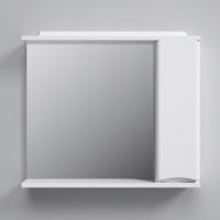 Зеркало со шкафом AM.PM Like 80 R M80MPR0801WG с подсветкой Белый — фото 5, Зеркальные шкафы в ванную