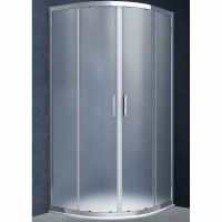Душевой уголок Vincea Alpha 90x90 VSQ-3AL900MT профиль Хром стекло текстурное — фото 2, Душевые уголки четверть круга