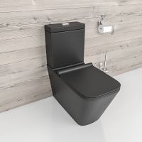 Товар: Унитаз компакт beWash Kraft BKBWR105635 Черный матовый с бачком и сиденьем Микролифт - фото 2 Унитаз компакт beWash Kraft BKBWR105635 Черный матовый с бачком и сиденьем Микролифт — фото 2, Унитазы