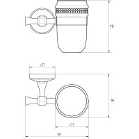 Товар: Стакан для зубных щеток Migliore Dubai 31256 Белый Хром - фото 3 Стакан для зубных щеток Migliore Dubai 31256 Белый Хром — фото 3, Мыльницы