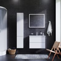 Комплект мебели для ванной AM.PM Gem 75 BK90GA Белый со смесителем для раковины и аксессуарами — фото 1, Комплекты мебели для ванной