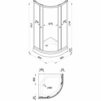 Товар: Душевой уголок Triton Ультра 80х80 А Щ0000061784 профиль Белый стекло прозрачное - фото 4 Душевой уголок Triton Ультра 80х80 А Щ0000061784 профиль Белый стекло прозрачное — фото 4, Душевые уголки
