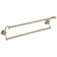 Полотенцедержатель Timo Nelson 160056/02 двойной Бронза — фото 1, Полотенцедержатели