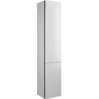 Шкаф пенал Burgbad Iveo 35 L HSIG035LF2833G0161 с бельевой корзиной подвесной Белый глянцевый — фото 1, Мебель для ванной