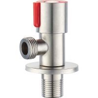 Запорный вентиль Ростовская Мануфактура Сантехники SUS124KR-01R угловой Нержавеющая сталь — фото 1, Комплектующие для душевого оборудования