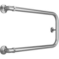 Водяной полотенцесушитель Terminus П-образный (1) 320х600 4620768881565 Хром, боковое подключение, G 1" НР — фото 1, Водяные полотенцесушители