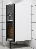 Товар: Тумба под раковину Aqwella Porto 45 POR0104WB угловая Белая Черная - фото 3 Тумба под раковину Aqwella Porto 45 POR0104WB угловая Белая Черная — фото 3, Мебель для ванной