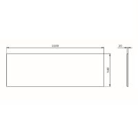 Товар: Фронтальная панель для ванны AM.PM Func 160 Белая арт-W84A-160-070W-P - фото 5 Фронтальная панель для ванны AM.PM Func 160 Белая арт-W84A-160-070W-P — фото 5, Экраны для ванн