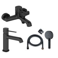 Товар: Комплект смесителей Orange Karl Черный матовый арт-M05-311b - фото 6 Комплект смесителей Orange Karl Черный матовый арт-M05-311b — фото 6, Готовые комплекты для ванной комнаты