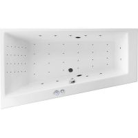 Акриловая ванна Excellent Sfera Slim 170x100 L WAEX.SFL17S.NANO.CR с гидромассажем — фото 1, Ванны