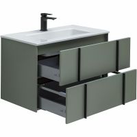 Тумба под раковину Allen Brau Reality 80 1.32005.CGM подвесная Олива матовая — фото 9, Мебель для ванной