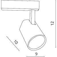 Трековый светильник Artelamp Amico A1811PL-1BK Черный — фото 3, Трековые светильники
