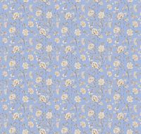 Обои Milassa Flos 3 021 Флизелин (1*10,05) Голубой, Цветы — фото 1, Обои для стен