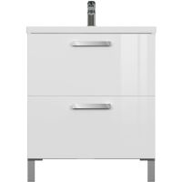 Тумба под раковину Cersanit Melar 70 64129 подвесная Белая — фото 2, Мебель для ванной