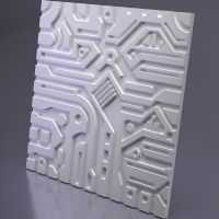 Гипсовая 3д панель Artpole Platinum Ex-Machina A MM-0045 матовая 600x600 мм — фото 1, Гипсовые 3Д панели