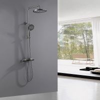 Душевая система Abber Thermostat AF8516NG с термостатом Никель — фото 2, Душевые стойки