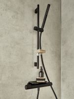 Смеситель для душа Jacob Delafon Metro E21767-BL с термостатом Черный матовый — фото 2, Смеситель для душа