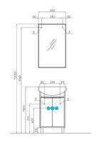 Зеркало Aquaton Рико 50 1A216302RI010 Белое — фото 4, Зеркала в ванную комнату