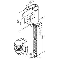 Смеситель для раковины Damixa Slate 658477400 Хром — фото 4, Смесители