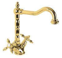 Смеситель для раковины Cezares Nostalgia LS2 03 Золото 24 карат — фото 1, Смесители для раковины