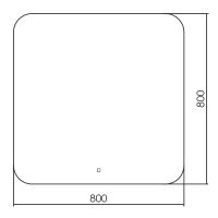 Товар: Зеркало Silver Mirrors Паллада 80 LED-00002750 с подсветкой с сенсорным выключателем - фото 4 Зеркало Silver Mirrors Паллада 80 LED-00002750 с подсветкой с сенсорным выключателем — фото 4, Зеркала в ванную комнату